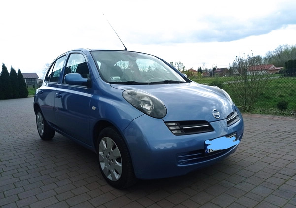 Nissan Micra cena 9500 przebieg: 136920, rok produkcji 2004 z Tarnobrzeg małe 137